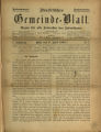 Israelitisches Gemeindeblatt / 1. Jahrgang 1888 (unvollständig)