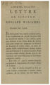 LETTRE DU CITOYEN EDOUARD WALCKIERS: FRERES ET AMIS, JE serois parmi vous depuis plusieurs jours,...