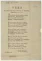 VERS Sur l'heureuse contre-révolution des Pays-Bas Autrichiens en 1791. TOUJOURS, sur la machine...