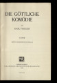 Die Göttliche Komödie / Band I