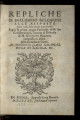 Repliche di Bellisario Bulgarini alle risposte del Sig. Orazio Capponi sopra le prime cinque...