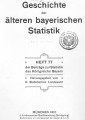 Geschichte der älteren bayerischen Statistik