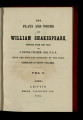 The plays and poems of William Shakespeare / Volume 1