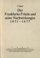 Die große Politik der europäischen Kabinette 1871-1914 / Band 1