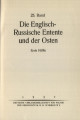 Die große Politik der europäischen Kabinette 1871-1914 / Band 25,1