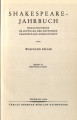 Shakespeare-Jahrbuch / Band 74 (NF 15) 1938