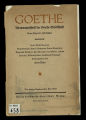 Goethe / 3. Band 1938, Heft 1