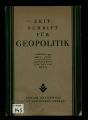 Zeitschrift für Geopolitik / 1. Jahrgang 1924, Heft 8