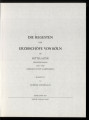 Die Regesten der Erzbischöfe von Köln im Mittelalter / Bd 10