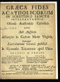 Graeca Fides A Catholicorum In Scripturis Sanctis Interpretandis, Ostensa Academicis Catholicis