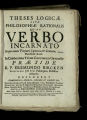 Theses Logicae Sive Philosophiae Rationalis Quas Verbo Incarnato