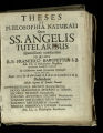 Theses Ex Philosophia Naturali Quas SS. Angelis Tutelaribus