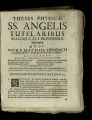 Theses physicae SS. Angelis Tutel Aribus Magnis Caeli Principius