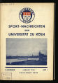 Sport-Nachrichten der Universität zu Köln / 3.1961