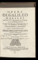 Opere di Galileo Galilei / Band 2