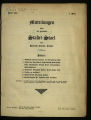 Mitteilungen über die Familien Stahel-Stael / 1/4.1919/26