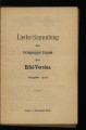 Liedersammlung der Ortsgruppe Eupen des Eifel-Vereins / 1910