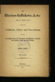 Die Rheinschiffahrts-Acte vom 17. October 1868 nebst der Schiffahrts-, Polizei- und Floss-Ordnung...