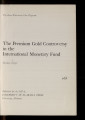 ¬The premium gold controversy in the International Monetary Fund