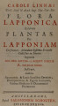 Flora Lapponica exhibens plantas per Lapponiam