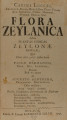 Flora Zeylanica sistens plantas indicas Zeylonae insulae