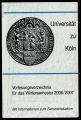 Vorlesungsverzeichnis Universität Köln WS2006/07