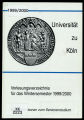 Vorlesungsverzeichnis Universität Köln WS1999/00