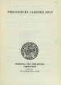 Personal- und Vorlesungs-Verzeichnis Pädagogische Akademie Köln WS1959/60
