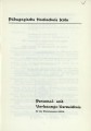 Personal- und Vorlesungs-Verzeichnis Pädagogische Hochschule Köln WS1963/64