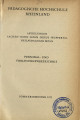 Personal- und Vorlesungsverzeichnis Pädagogische Hochschule Rheinland SS1971 / WS1971/72 / SS1972