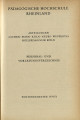 Personal- und Vorlesungsverzeichnis Pädagogische Hochschule Rheinland WS1970/71