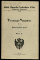 Vorlesungsverzeichnis Handelshochschule Köln WS1907/08