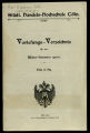 Vorlesungsverzeichnis Handelshochschule Köln WS1910/11