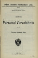 Personalverzeichnis Handelshochschule Köln SS1914