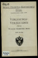 Vorlesungsverzeichnis Handelshochschule Köln WS1914/15