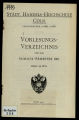 Vorlesungsverzeichnis Handelshochschule Köln SS1915