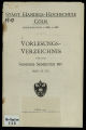 Vorlesungsverzeichnis Handelshochschule Köln SS1917