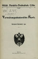 Verwaltungsakademische Kurse Handelshochschule Köln SS1911