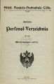 Personalverzeichnis Handelshochschule Köln WS1906/07