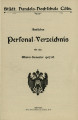 Personalverzeichnis Handelshochschule Köln WS1907/08