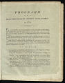 Programm der Propaedeutischen Höhern Lehr-Cursus in Cöln 1815