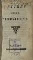 Lettres d'une Péruvienne