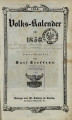 Volks-Kalender für 1850