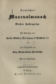 Deutscher Musenalmanach, Jahrgang 1