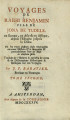 Voyages de Rabbi Benjamin fils de Jona de Tudele en Europe, en Asie & en Afrique, depuis...