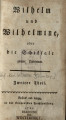 Wilhelm und Wilhelmine, oder die Schiksale zweier Liebenden, Theil 2