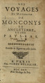 Les voyages de Monsieur de Monconys, Partie 4