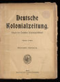 Deutsche Kolonialzeitung / 20.1903